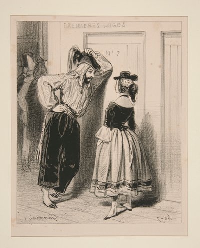 ¿Quién? -Yo y Zelie, Achille y tu de Paul Gavarni