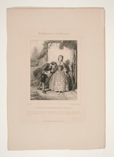 ROUSSEAU Y MADEMOISELLE GALERA. de Paul Gavarni