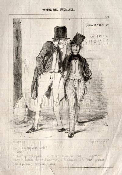 Reverso de las Medallas, 1842 de Paul Gavarni
