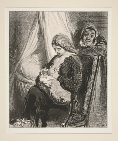 Escena de la vida privada del estibador. de Paul Gavarni
