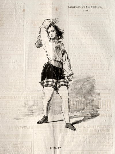 Recuerdos del Bal Chicard: Pistolet de Paul Gavarni