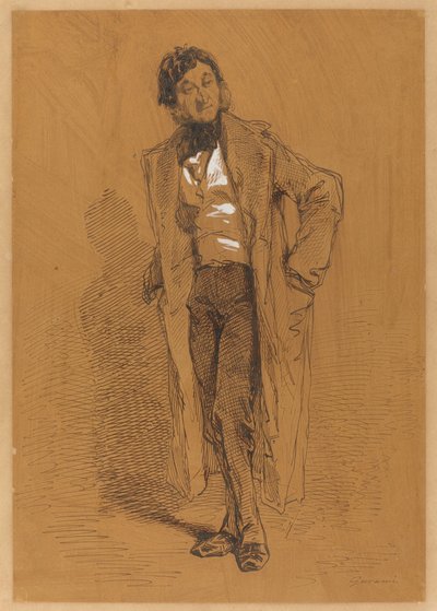 Hombre de pie de Paul Gavarni