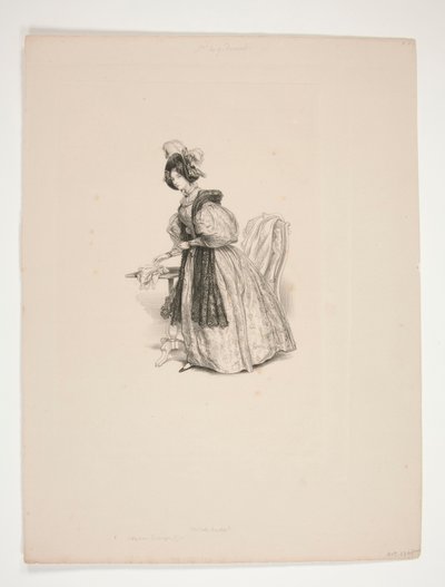 ASEO NOCTURNO. sombrero de terciopelo de Paul Gavarni