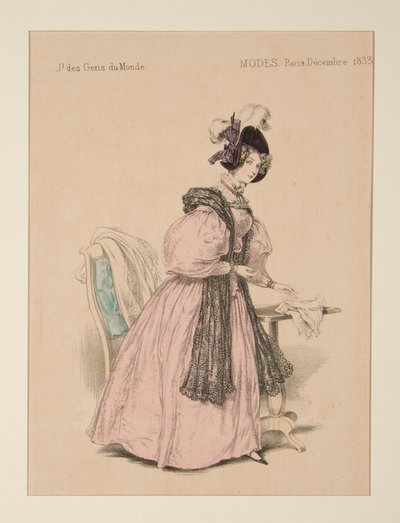 ASEO NOCTURNO. sombrero de terciopelo de Paul Gavarni
