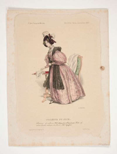 ASEO NOCTURNO. sombrero de terciopelo de Paul Gavarni
