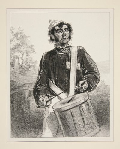 Tambor de pueblo. de Paul Gavarni