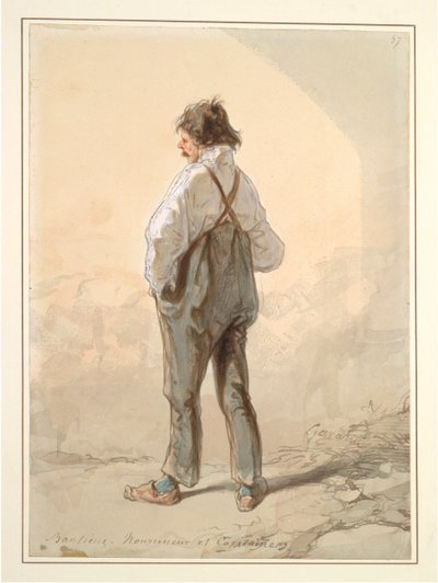 Los suburbios: criador de ganado y capitán, probablemente 1859-1860 de Paul Gavarni