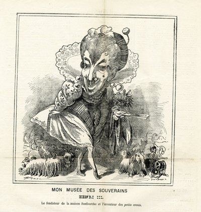 Ilustración de Hadol (1835-1875) en Le Charivari de Paul Hadol