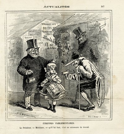 Ilustración de Hadol (1835-1875) en Le Charivari de Paul Hadol
