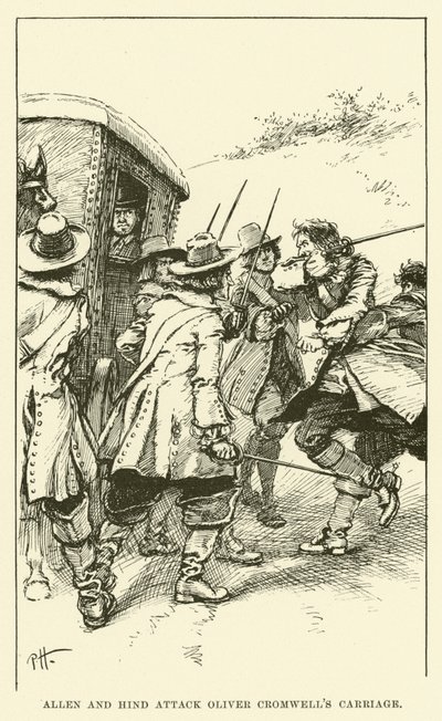 Allen y Hind Atacan el Carruaje de Oliver Cromwell de Paul Hardy