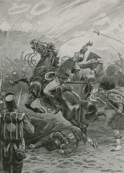 Muerte de Sir Edward Pakenham en la Batalla de Nueva Orleans, 1814 de Paul Hardy