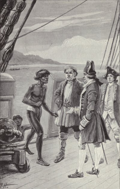 "Nunca antes había conocido a nativos de ningún lugar tan asombrados como estas personas al entrar en un barco" de Paul Hardy