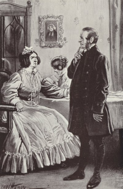 Ilustración para Barchester Towers de Anthony Trollope de Paul Hardy