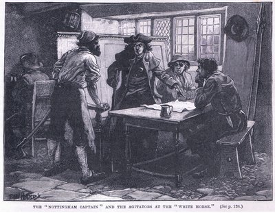 El capitán de Nottingham y los agitadores en el White Horse, 1817 d.C. de Paul Hardy