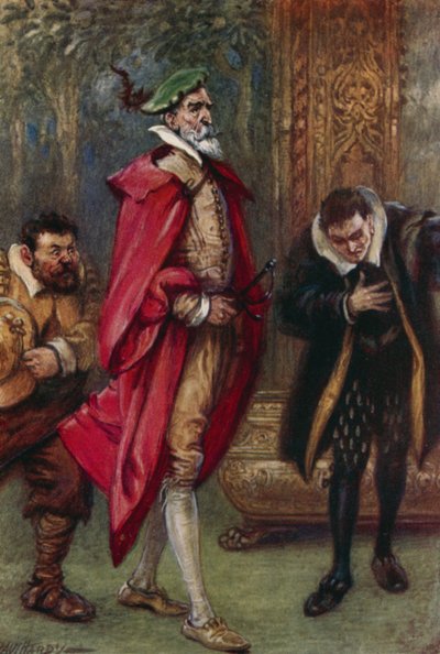 Así ataviado, entró en la sala de estado de Paul Hardy
