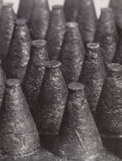 Dientes de un cepillo de goma "salvajabón" (foto b/n) de Paul Henning