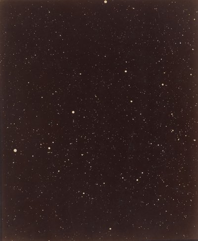 Una sección de la constelación Cygnus, 13 de agosto de 1885 de Paul Henry