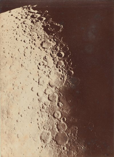 Fotografía lunar, Polo Sur, 1890 de Paul Henry