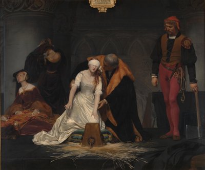 La Ejecución de Lady Jane Grey, 1833 de Paul Delaroche