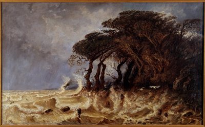 Gran marea de equinoccio cerca de Honfleur (pintura de Paul Huet) de Paul Huet