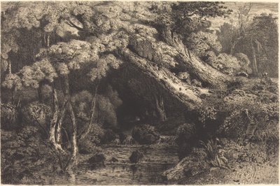 Arroyo Saint-Pierre cerca de Pierrefond (Ruisseaude Saint-Pierre, pres Pierrefond) de Paul Huet