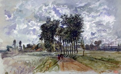 El camino a Crécy, 1857 de Paul Huet