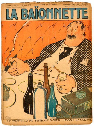 Portada de “La Baionnette”, Satírico en Colores de Paul Iribe