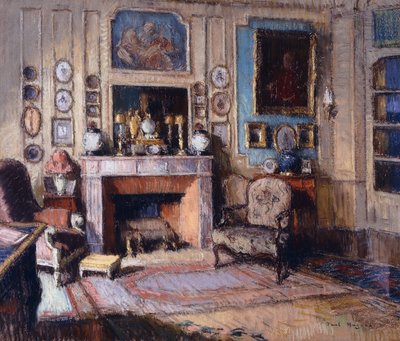 Interior de un salón (pastel) de Paul Jean Hugues