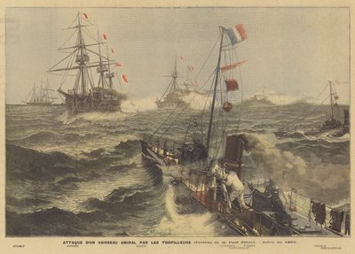 Ataque a un buque insignia por botes torpederos de Paul Jobert