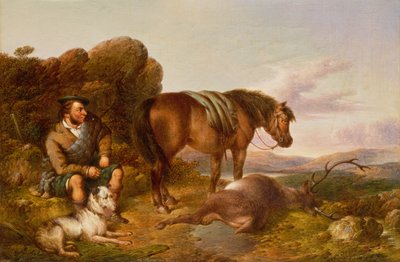 En las Tierras Altas (óleo sobre lienzo) de Paul Jones