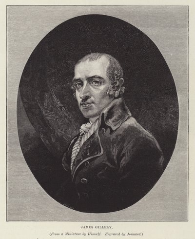 James Gillray, caricaturista, satirista y grabador inglés de Paul Jonnard