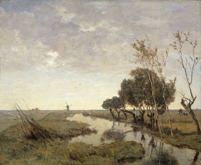 Un curso de agua cerca de Abcoude de Paul Joseph Constantin Gabriel