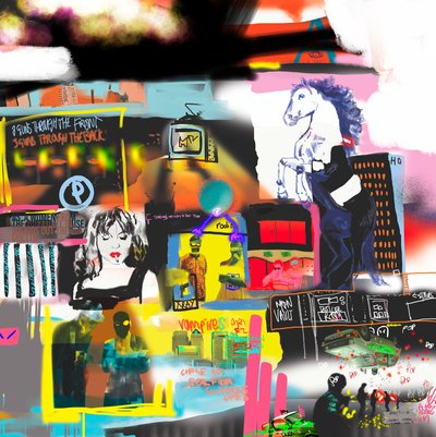 Robar pan, 2023 (arte digital) de Paul Kempton