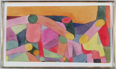 (Sin título) Composición en color, c.1914 (acuarela y lápiz sobre papel) de Paul Klee