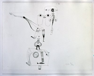 Un capricho de equilibrio (Dibujo, siglo XX) de Paul Klee