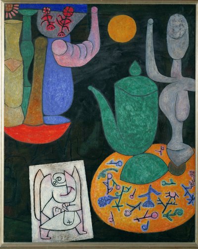 Un bodegón (gouache) de Paul Klee