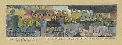 Ah, como mi pena se exacerba aún más cuando ni siquiera te dignas sospechar las emociones de mi corazón de Paul Klee