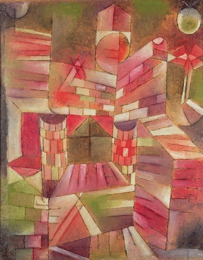 Arquitectura en la ventana de Paul Klee