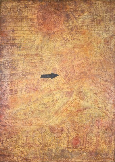 Arrow in the Garden (Flecha en el jardín) de Paul Klee