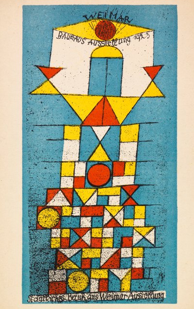 Exposición Bauhaus. Postal, 1923 de Paul Klee