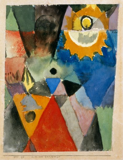 Antes de la lámpara de gas, de Paul Klee, Galleria Nazionale d