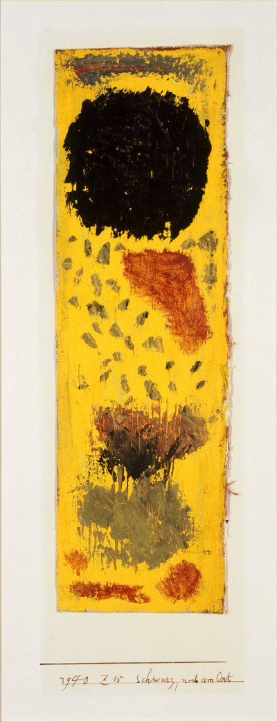 Negro, todavía en su lugar, 1940 de Paul Klee
