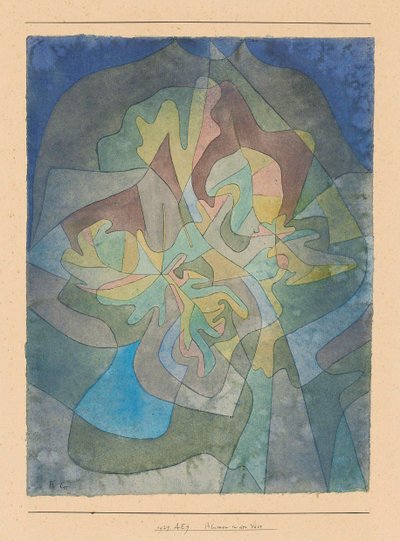 Blumen in der Vase de Paul Klee