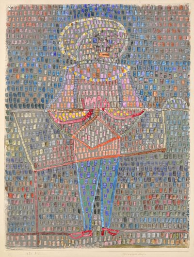 Niño disfrazado de Paul Klee