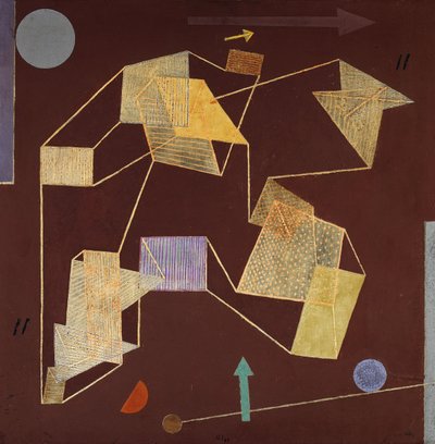 Flotabilidad y desplazamiento (sustentación); sustentación y desplazamiento (planeo) de Paul Klee