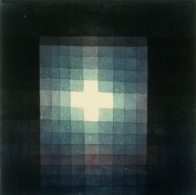 Tumba cristiana imagen de la cruz de Paul Klee
