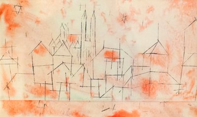 Ciudad con catedral gótica de Paul Klee