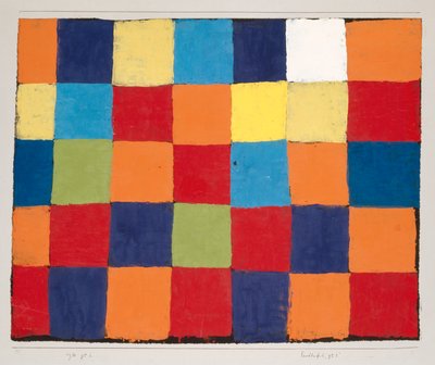 Tabla de colores "Qu 1" de Paul Klee