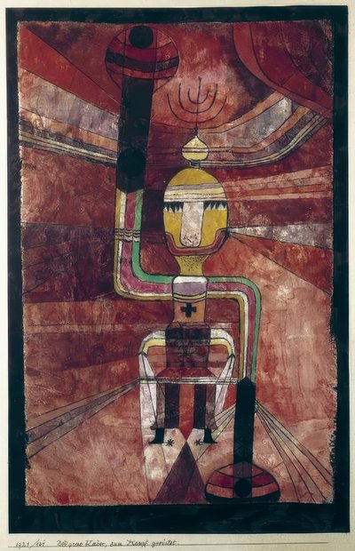 El gran emperador, preparado para la batalla de Paul Klee