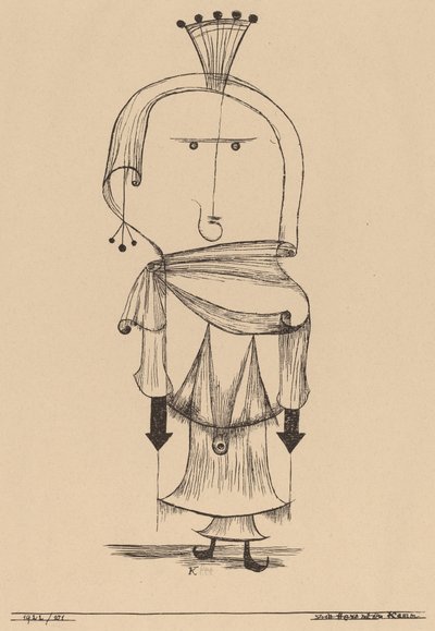 La bruja con un peine de Paul Klee